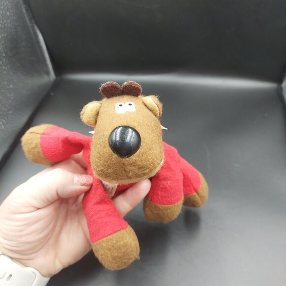 4 Vintage 1980s Hallmark Burger King Reindeer Randy Rodney Rhonda Ramona Plush - Picture 7 of 10